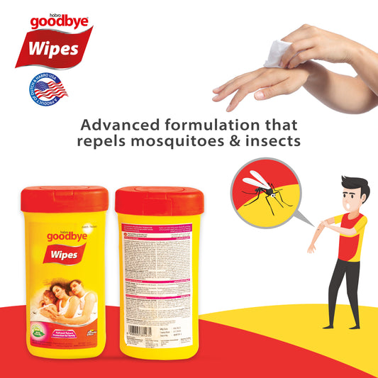 GOODBYE MOSQUITO REPELLENT WIPES