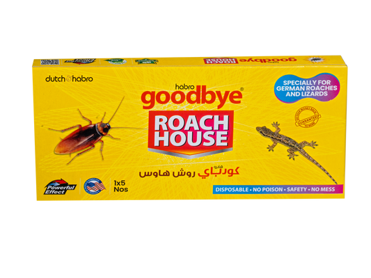 GOODBYE Roach House – Glue Trap for German Cockroaches & Lizards