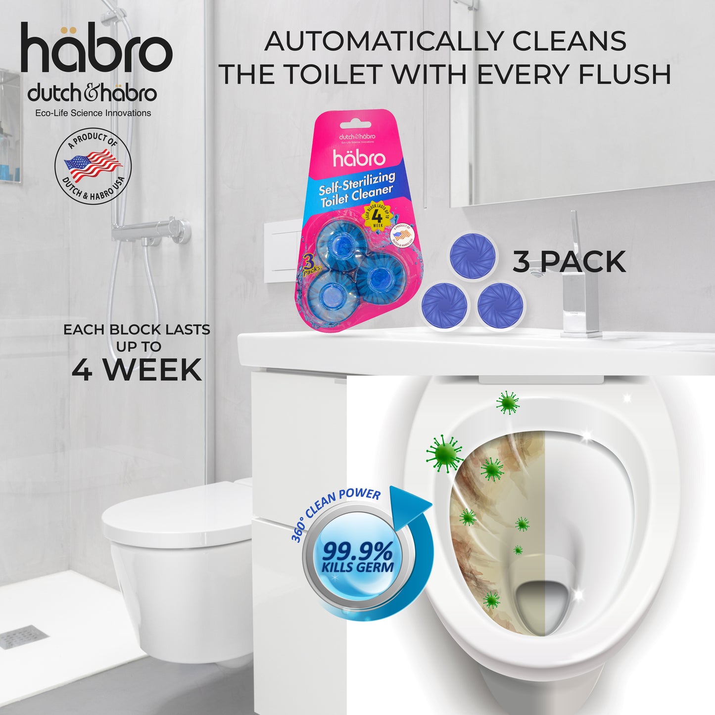 HABRO TOILET SELF - STERILIZING TOILET CLEANER