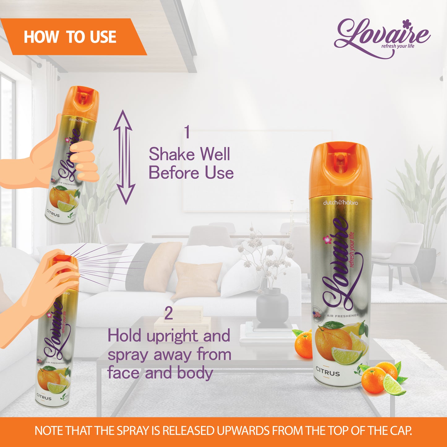 LOVAIRE AIR FRESHNER - CITRUS