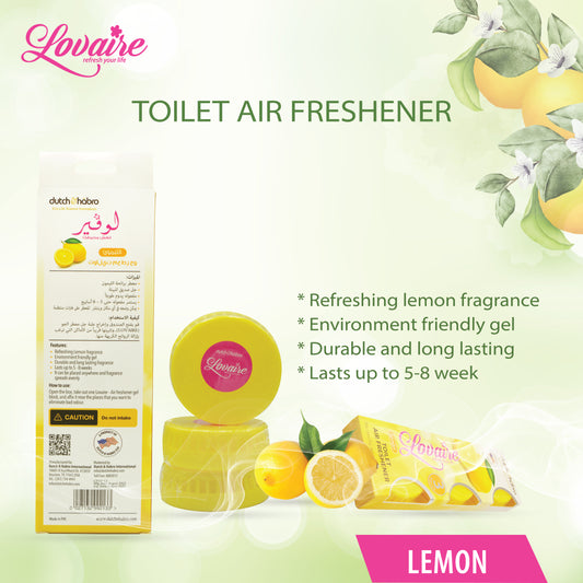 LOVAIRE TOILET AIR FRESHNER - LEMON 3 PCS