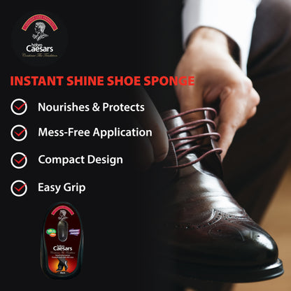 CAESARS INSTANT SHINE SPONGE - BLACK