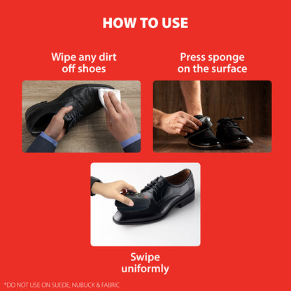 CAESARS INSTANT SHINE SPONGE - BLACK