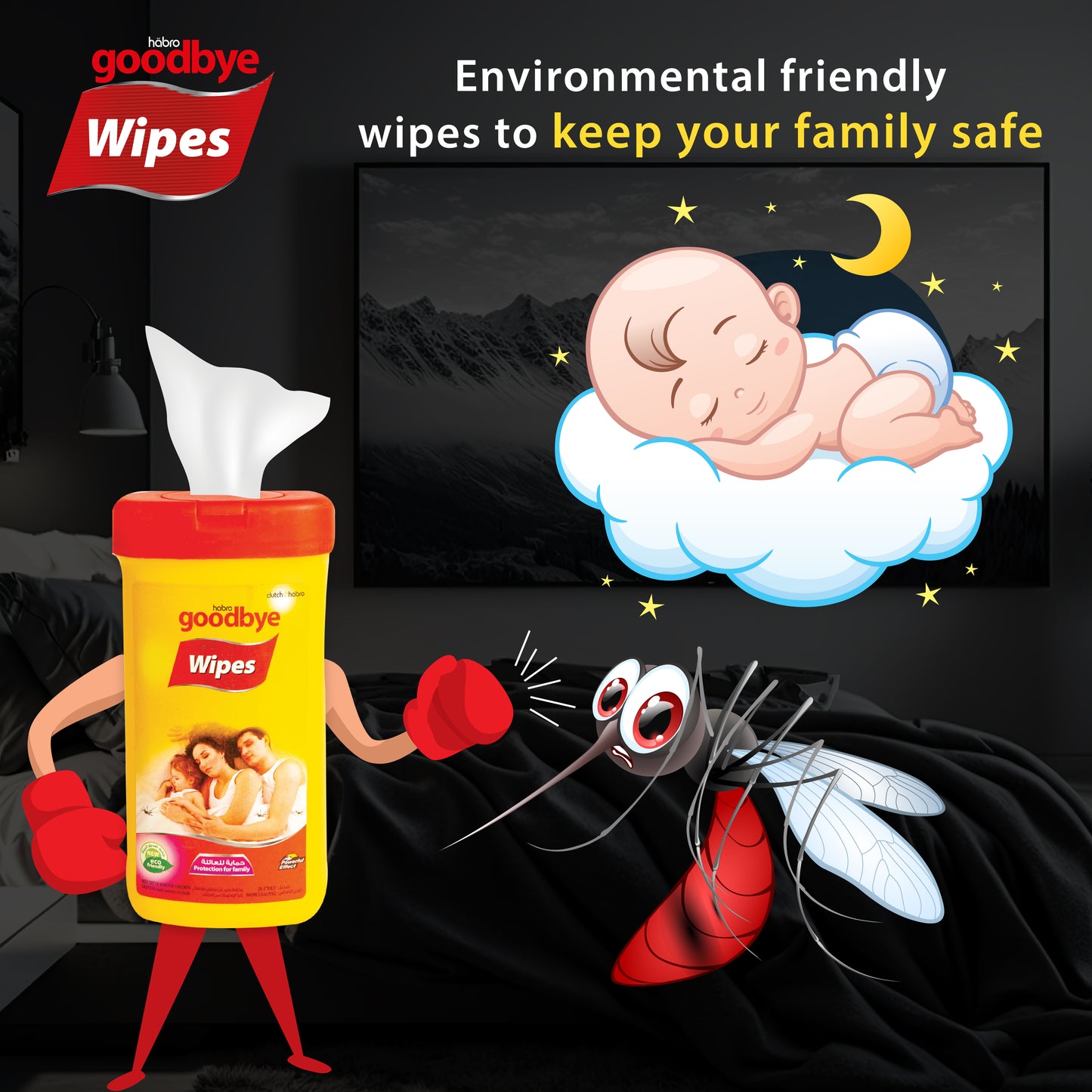 GOODBYE MOSQUITO REPELLENT WIPES