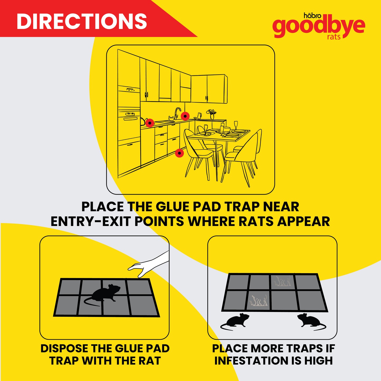 GOODBYE BAITED RAT GLUE TRAP BIG 2 P