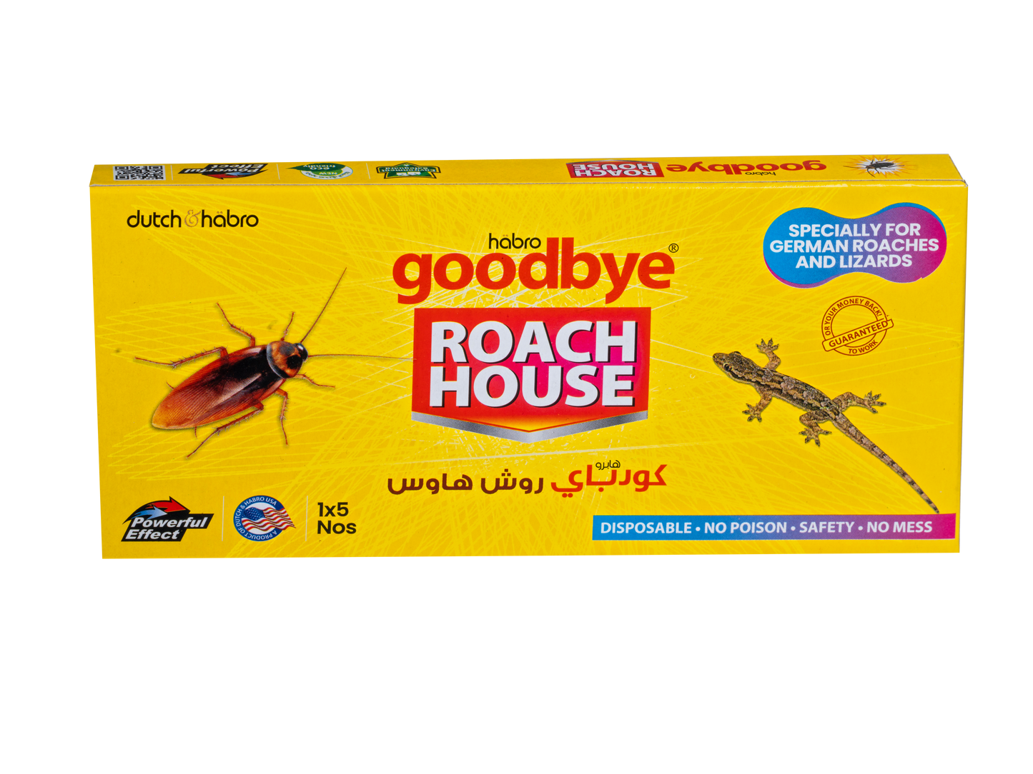 GOODBYE Roach House – Glue Trap for German Cockroaches & Lizards