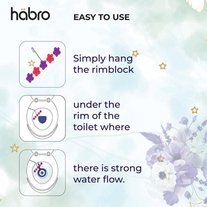 HABRO AUTOMATIC TOILET BOWL CLEANER - LAVENDER 2S