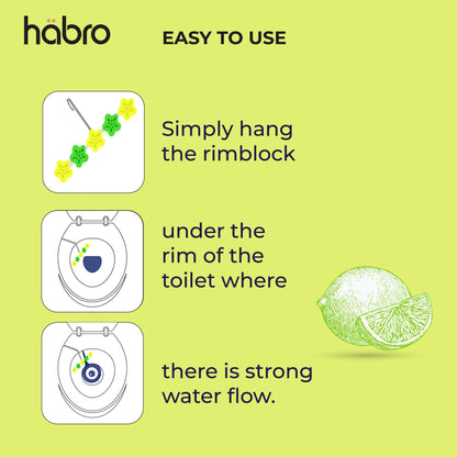 HABRO AUTOMATIC TOILET BOWL CLEANER - LEMON 2S