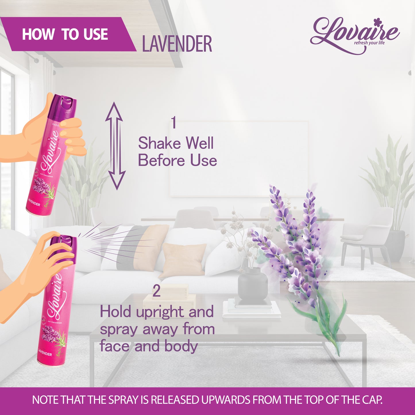 LOVAIRE AIR FRESHNER - LAVENDER
