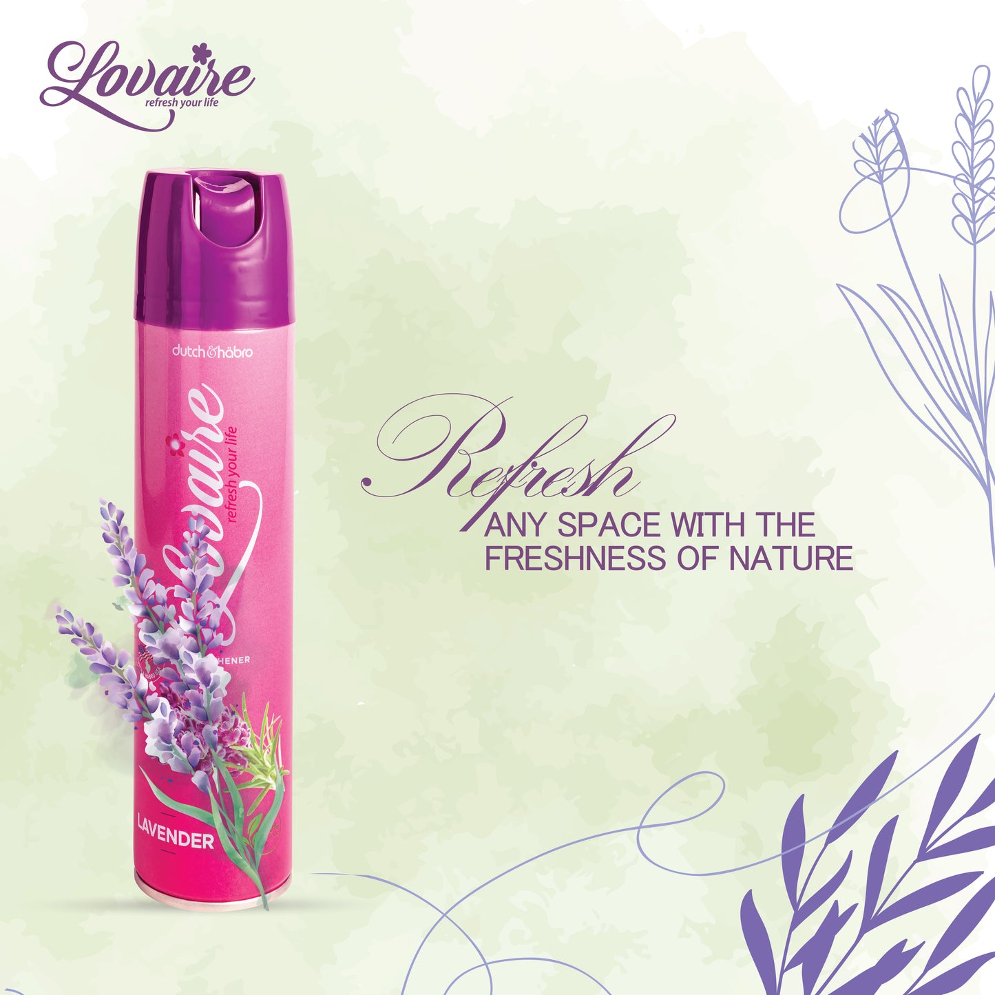 LOVAIRE AIR FRESHNER - LAVENDER