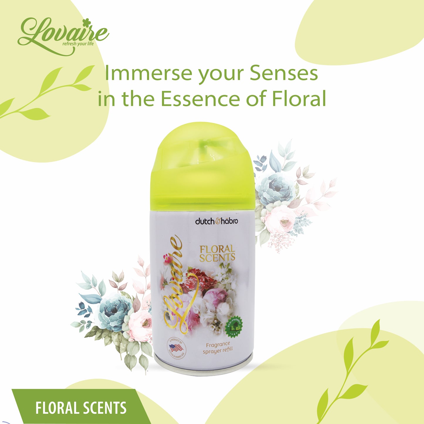 LOVAIRE SCENTS REFILL 300 ML - FLORAL