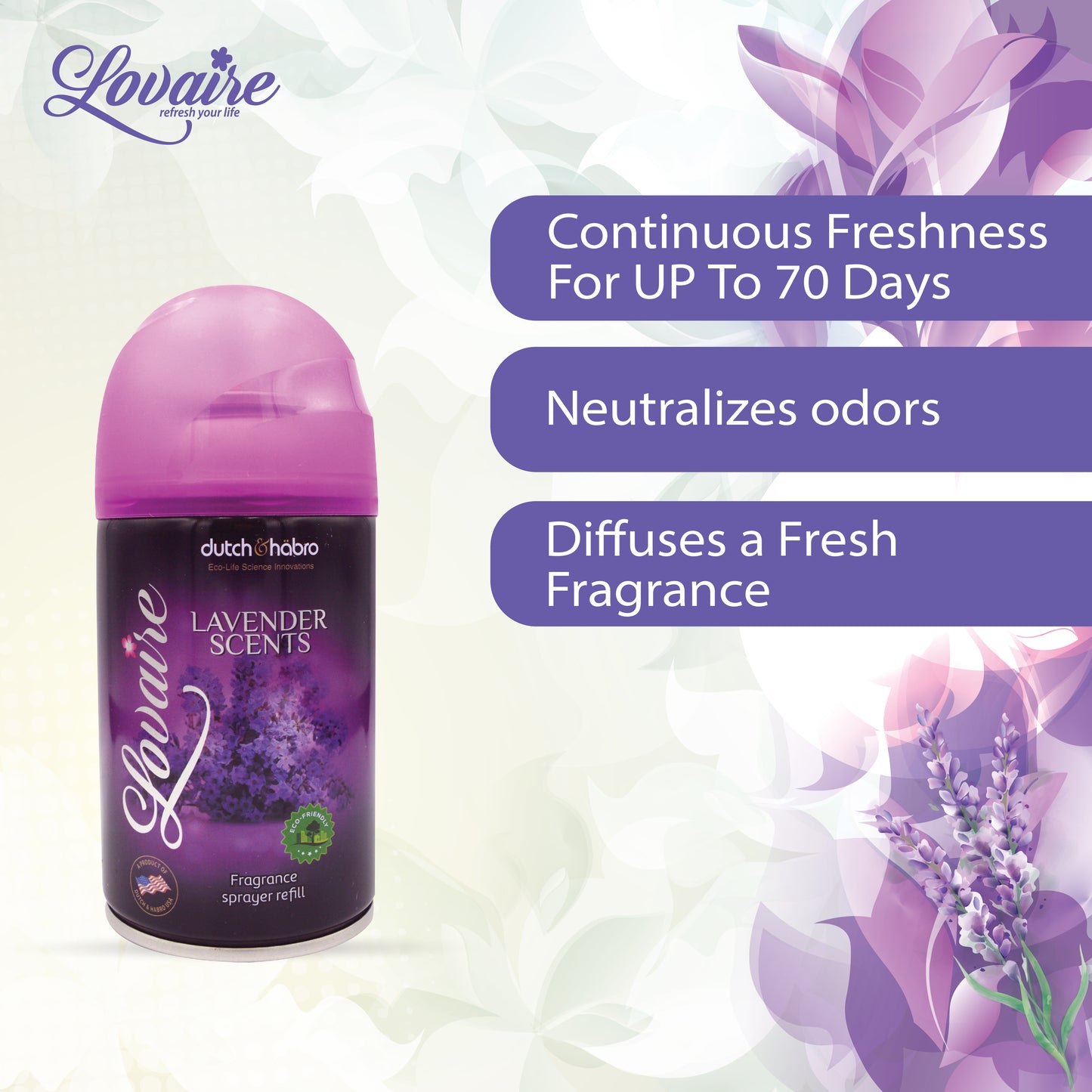 LOVAIRE SCENTS REFILL 300 ML - LAVENDER