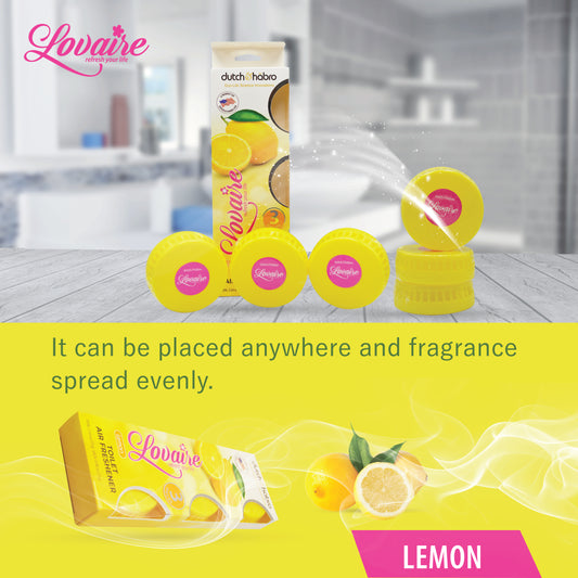 LOVAIRE TOILET AIR FRESHNER - LEMON 3 PCS