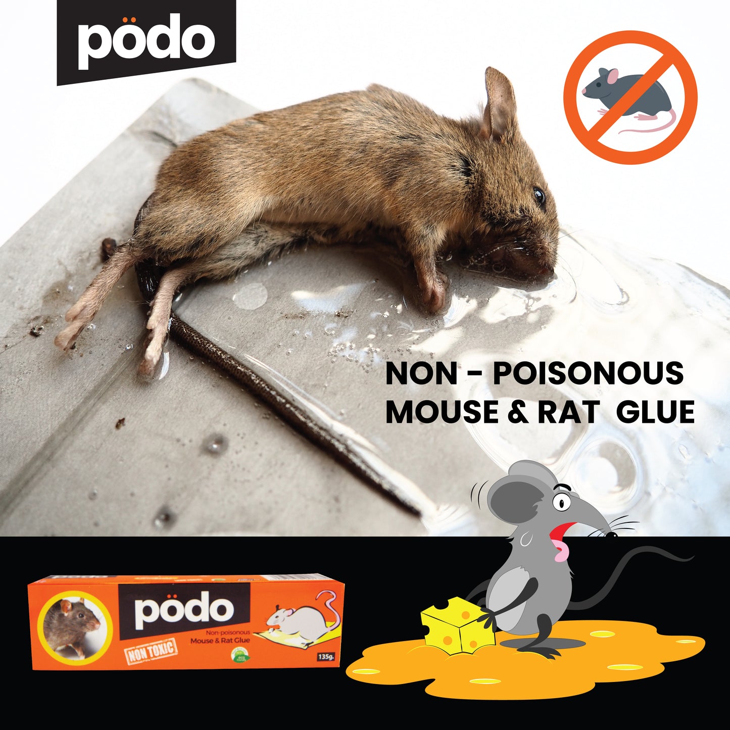 PODO MOUSE & RAT GLUE 135 GM