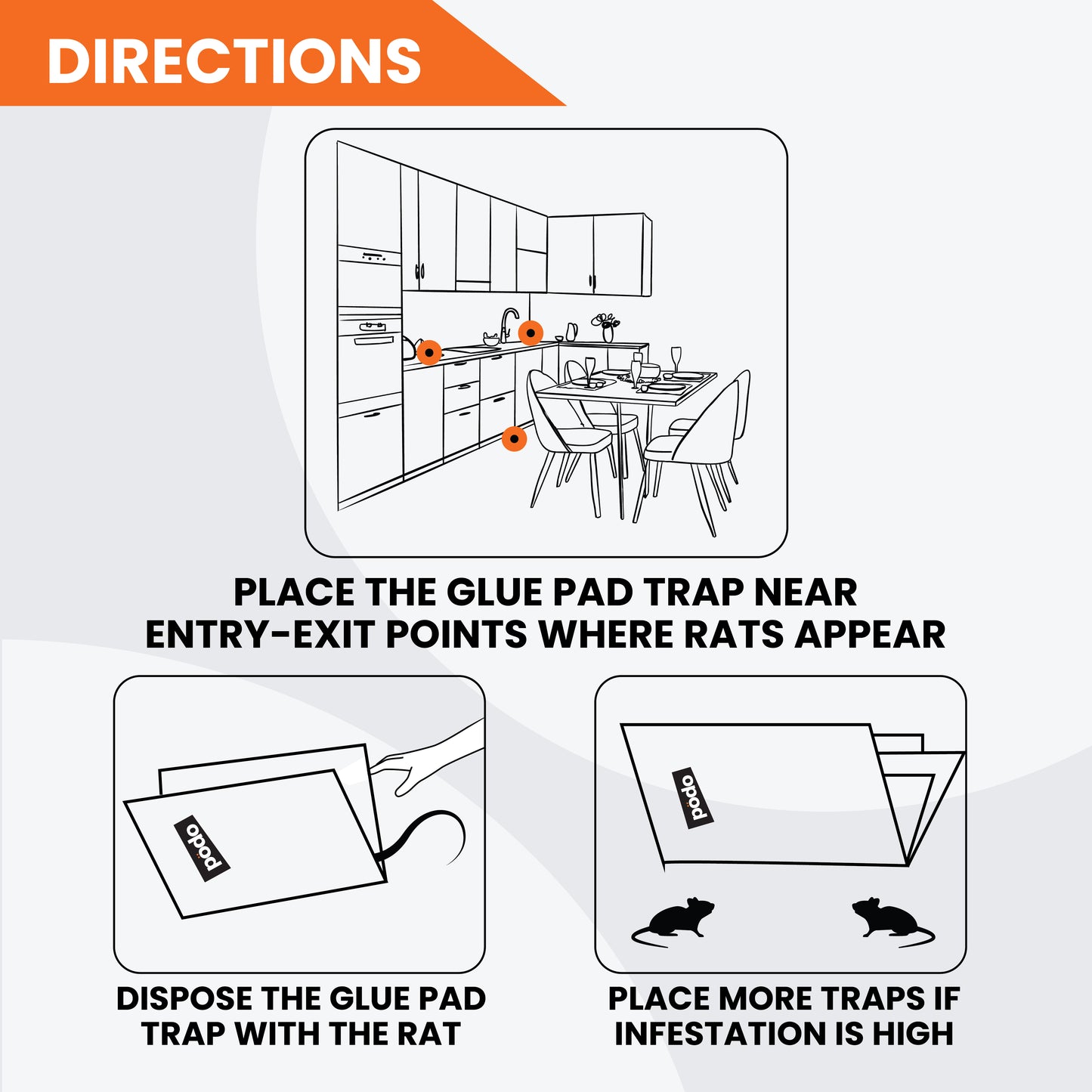 PODO MOUSE & RAT GLUE TRAP MAXIMA