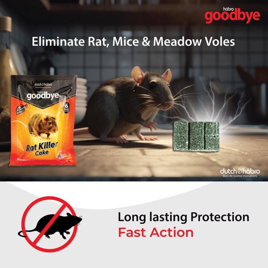 GOODBYE RAT KILLER CAKE