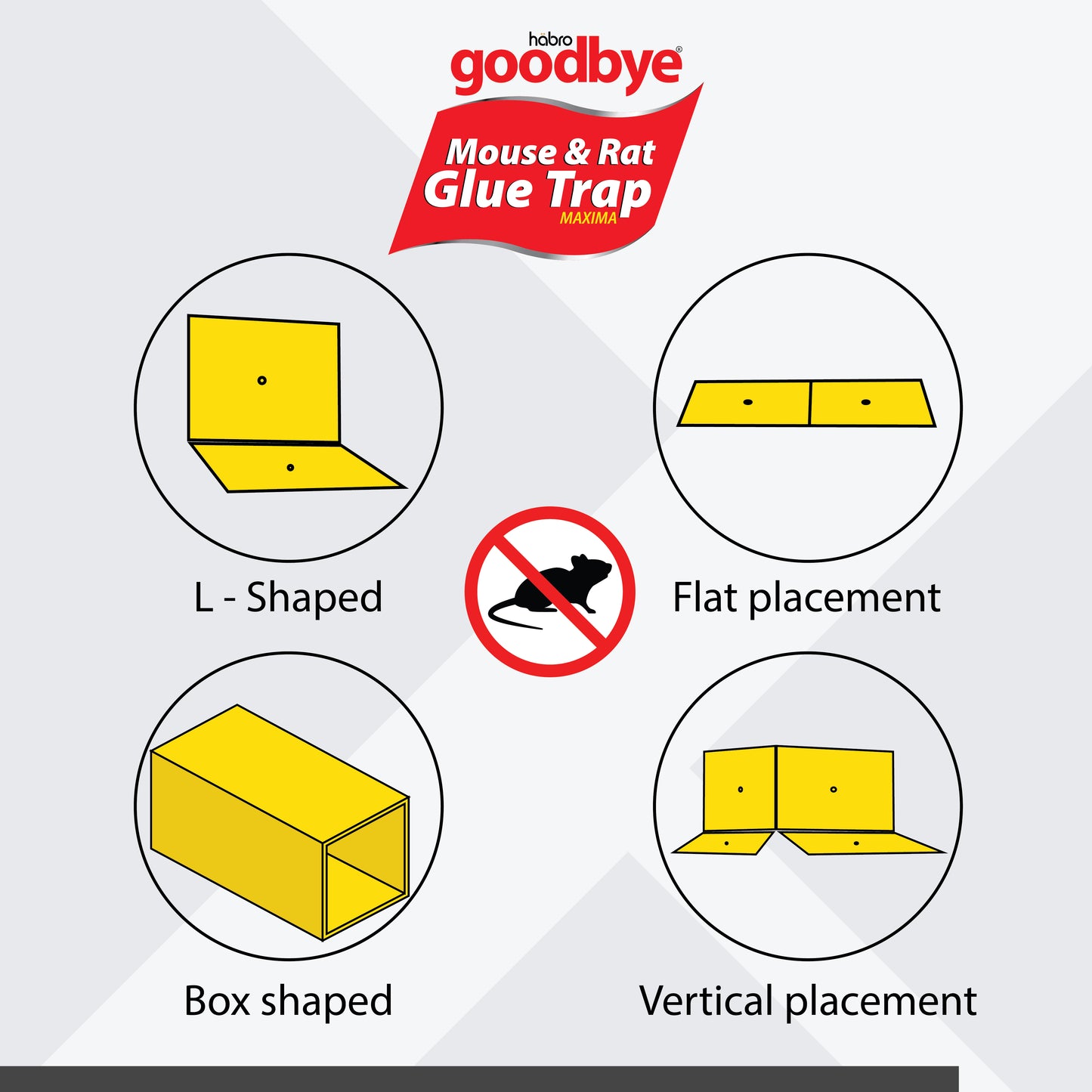 GOODBYE MOUSE GLUE TRAP MAXIMA