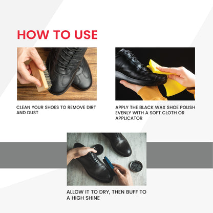 CAESARS SHOE POLISH WAX - BLACK