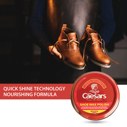 CAESARS SHOE POLISH WAX - BROWN